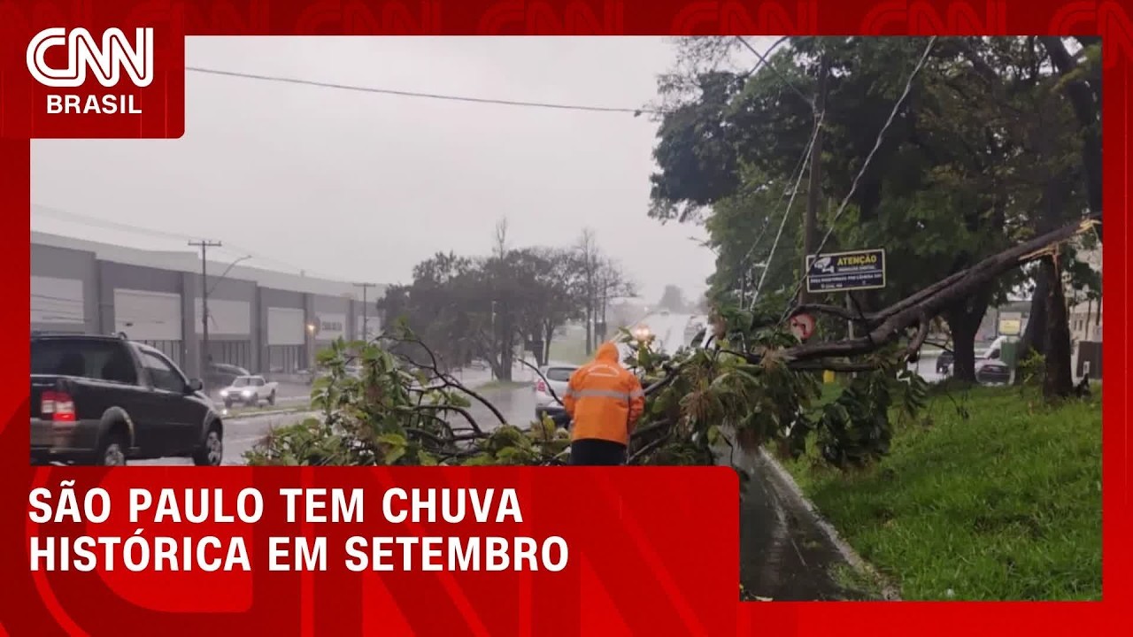 S&atilde;o Paulo tem a maior chuva do Brasil e registra setembro hist&oacute;rico | CNN NOVO DIA