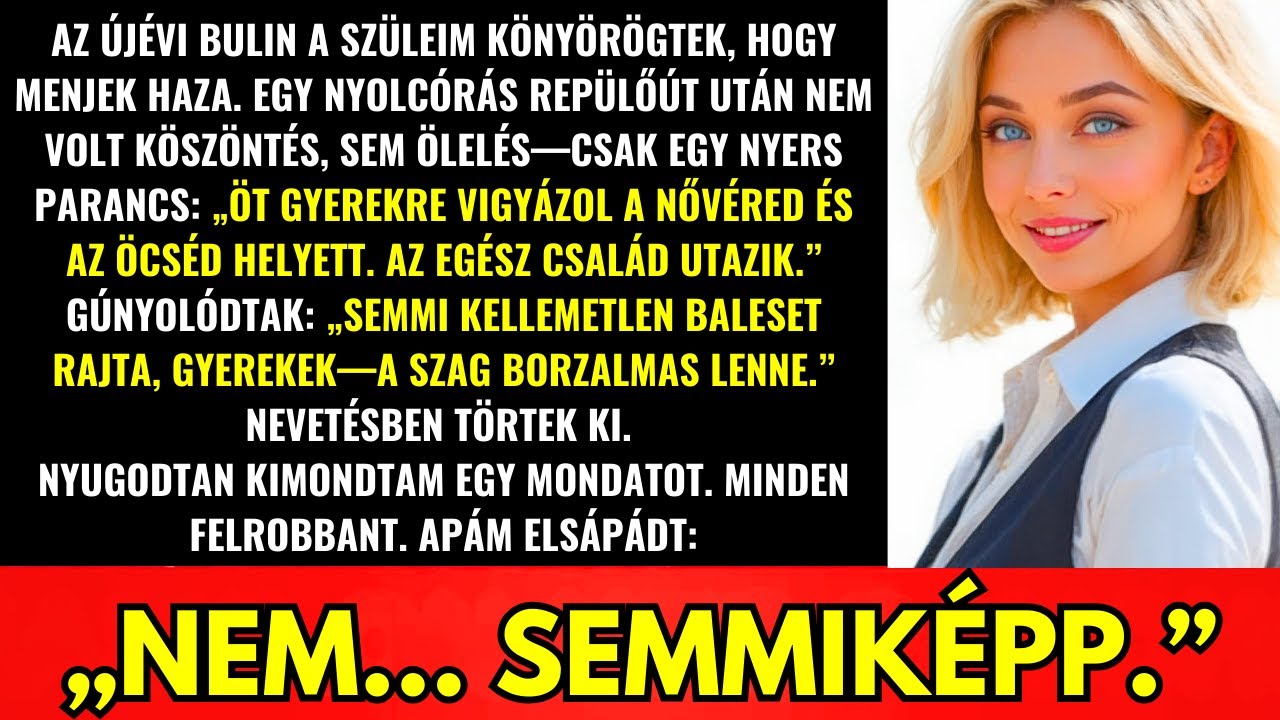 Újévkor Megparancsolták, Hogy Öt Gyerekre Vigyázzak—Válaszoltam, Apa Elsápadt…