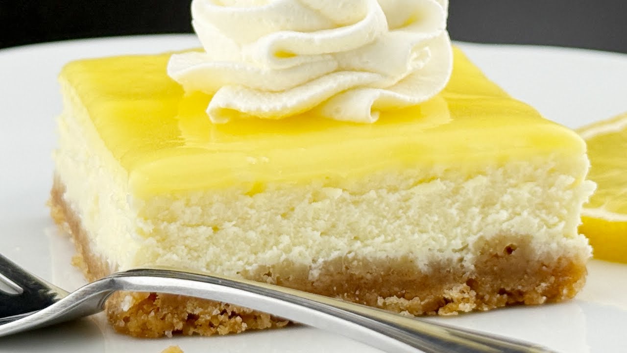 Elegant Lemon Cheesecake Bars In No Time!