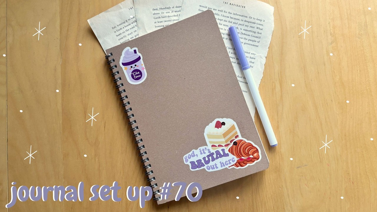 starting and finishing a journal in one day! | journal set up #70