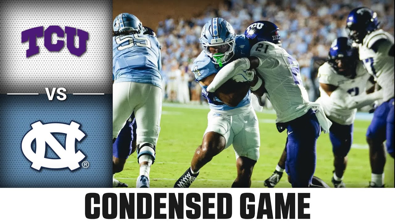 TCU vs. North Carolina Condensed Game | 2025 ACC Football