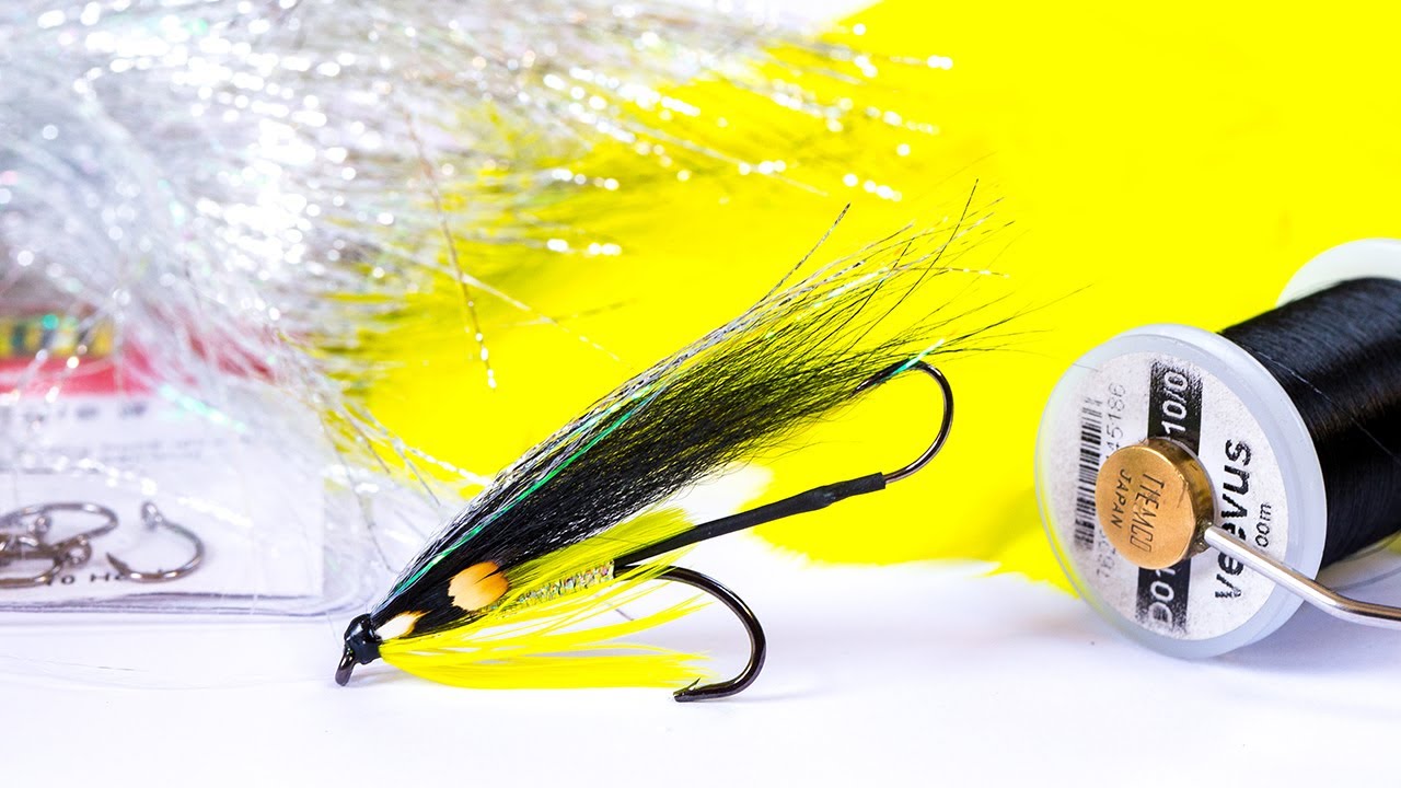 Yellow Peril Sea Trout Fly Fishing Pattern. Fly Tying Video. Stinger, Tandem, Secret Weapon. Towy.