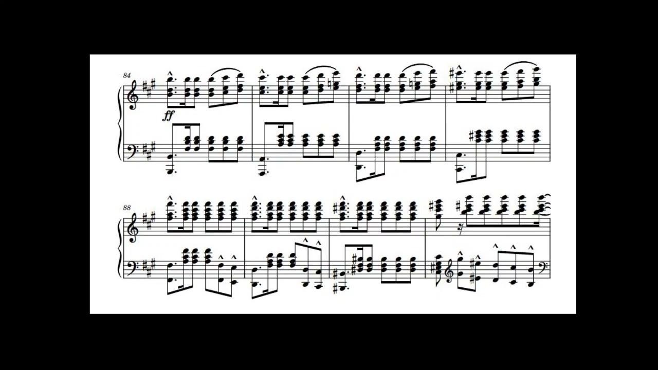 Ballade in f sharp minor (original composition)