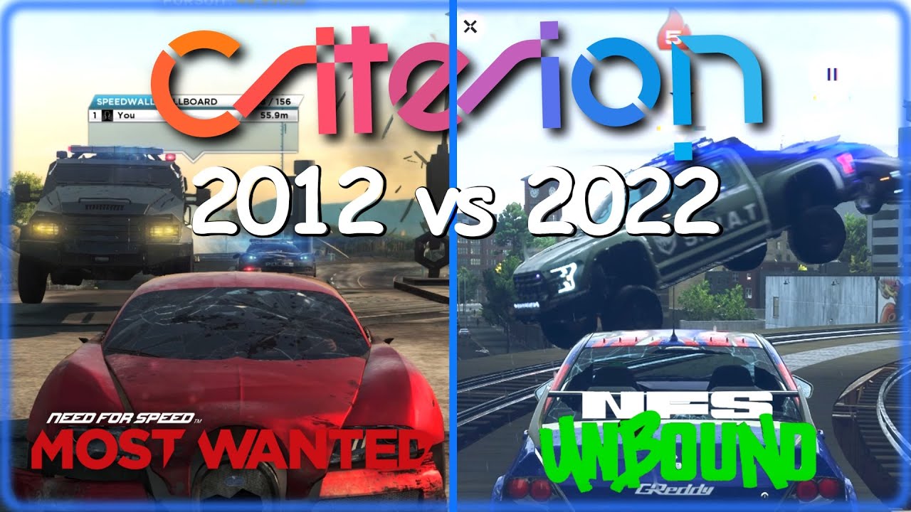 Разница в 10 лет между NFS MostWanted 2012 и NFS UNBOUND
