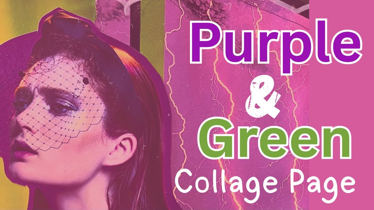 Fun, Funky Colorful Collage Page