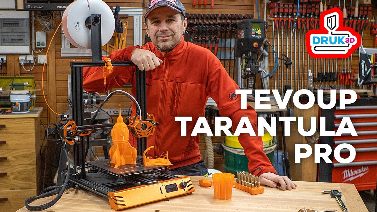 D089. Druk3D - TEVO UP Tarantula Pro 3D printer - montaż i pierwsze wydruki