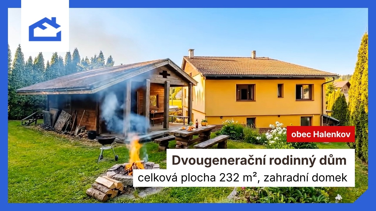 Prodej dvougeneračního domu v obci Halenkov