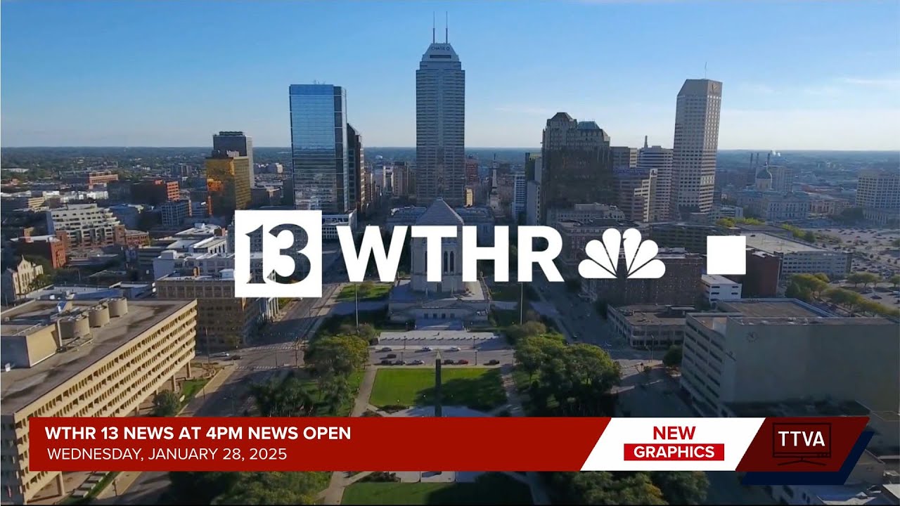 WTHR 13 News at 4pm Open - 1/28/2026 (New Tegna Look Debut)