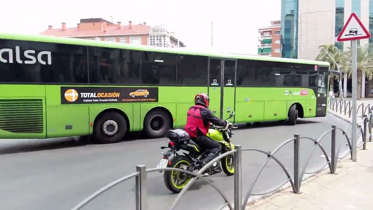 Autobuses en Torrejón de Ardoz (Madrid).