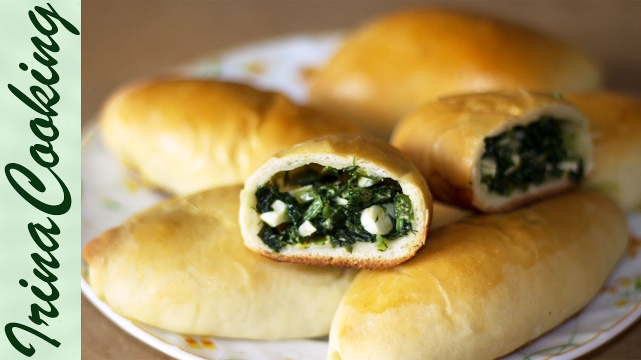 Весенние ПИРОЖКИ с ЧЕРЕМШОЙ, зеленым луком и яйцом 🥐 Дрожжевое Тесто ✧ Ирина Кукинг  🥐