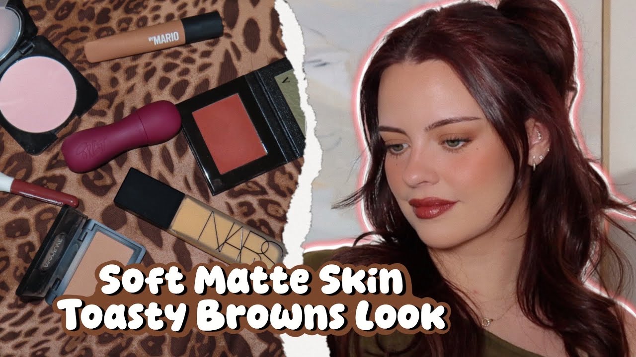 Soft Matte, Toasty Monochromatic Makeup Look | Julia Adams