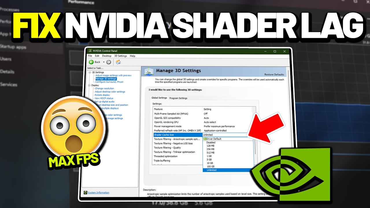 Исправление шейдеров NVIDIA и оптимизация настроек NVIDIA &mdash; устранение зависаний и падения частот...