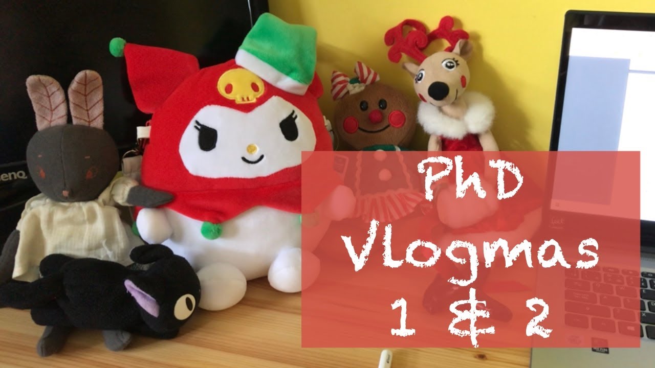 🎄PhD Student Vlogmas: Days 1 and 2 // Trying to be productive 🎄