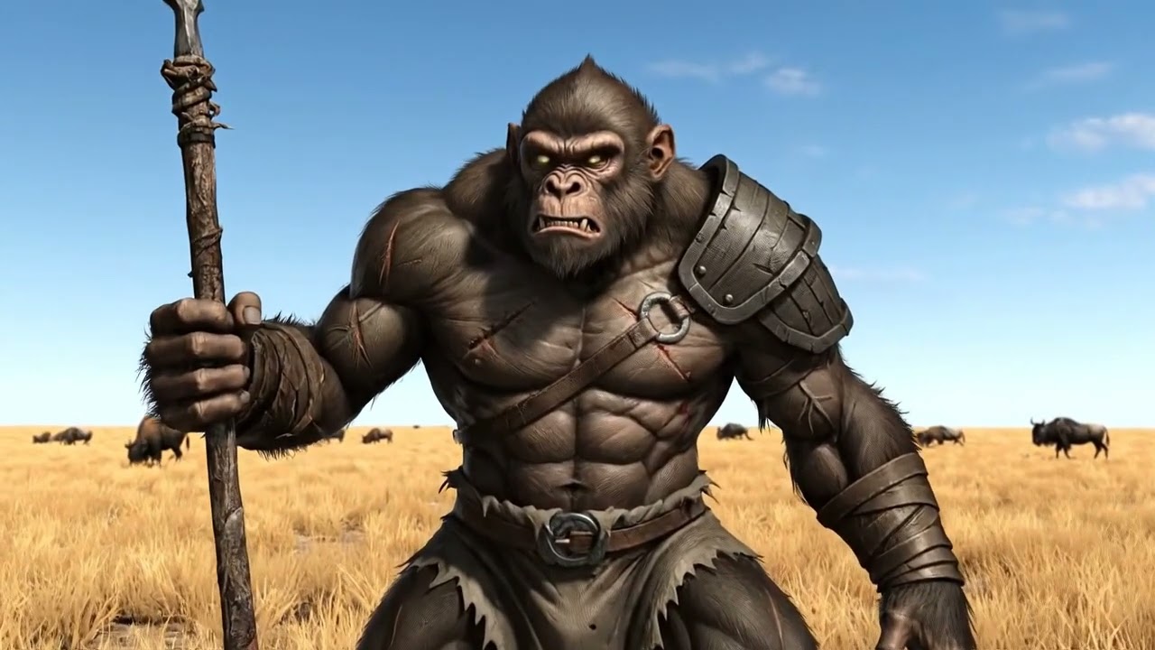 MILLIONS OF YEARS AGO THE MONKEY TRIBE RECLAIMED THEIR TERRITORY FROM THE TIGER PACK