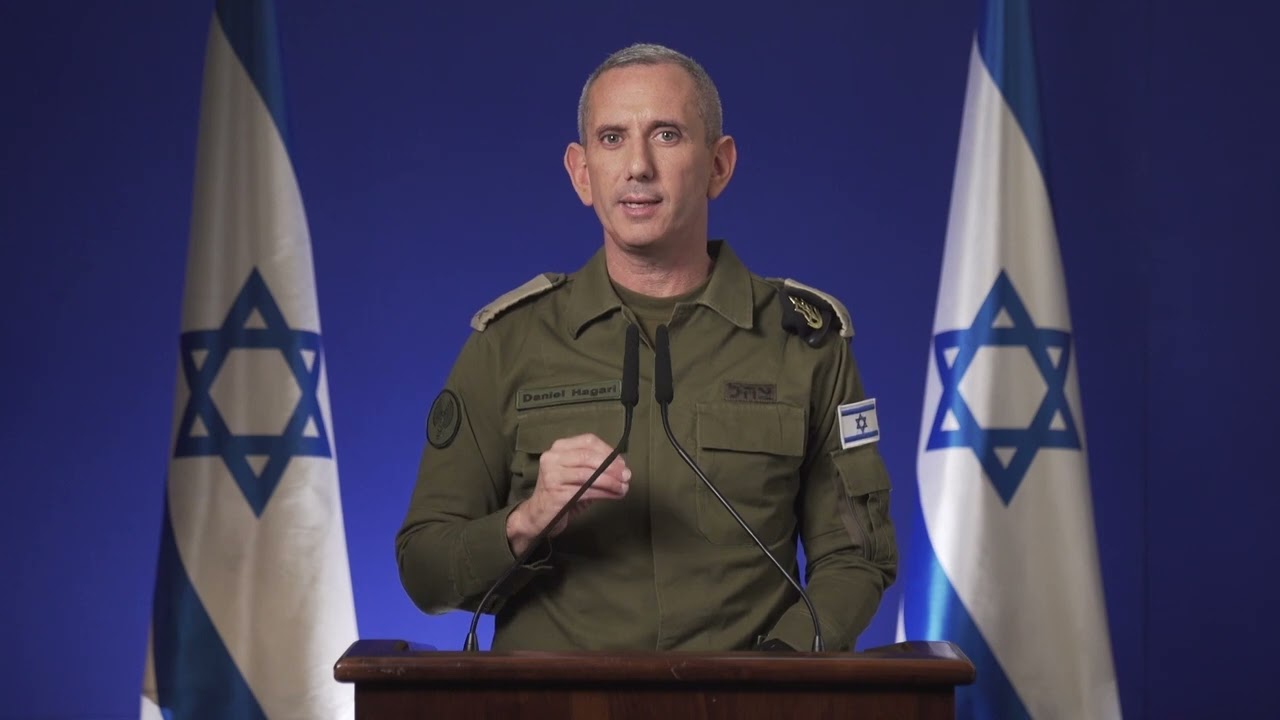A special message from IDF Spokesperson RAdm. Daniel Hagari: