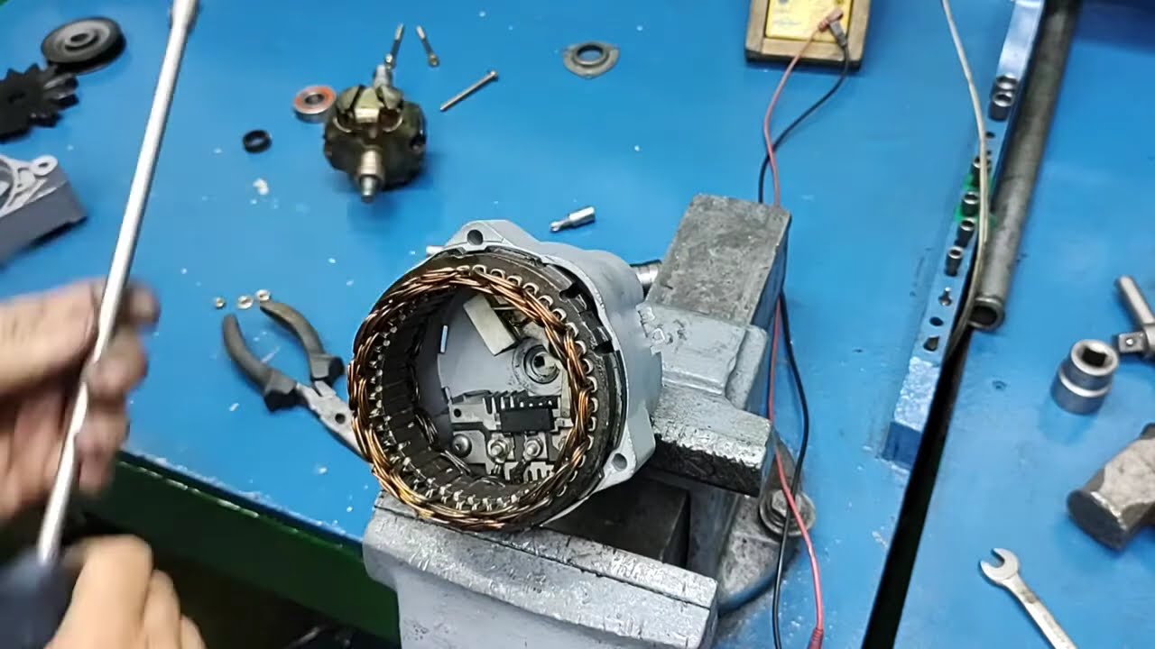 Chevette Alternador Montando  Alternador Chevette