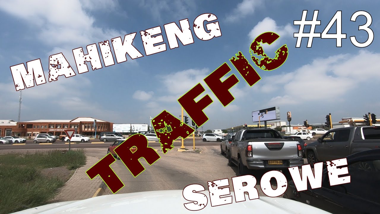 4K Driver View: Mahikeng to Serowe via Ramatlabama, Lobatse, Gaborone, Mahalapye & Palapye