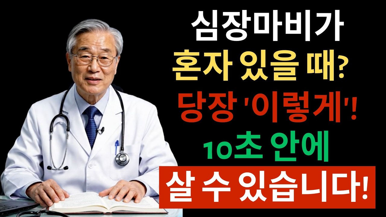 심장마비가 혼자 있을 때 갑자기 온다면? 단 10초 생존법 공개 | 심근경색 예방법 | 협심증 증상 | 심혈관질환 정보 | 시니어건강정보