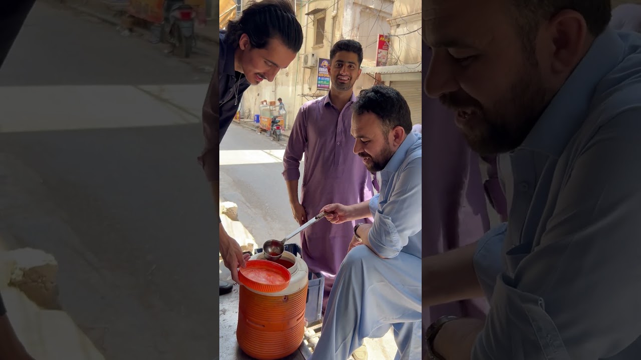 Itni skaht garmi me free sharbat for everyone 🧊🍷