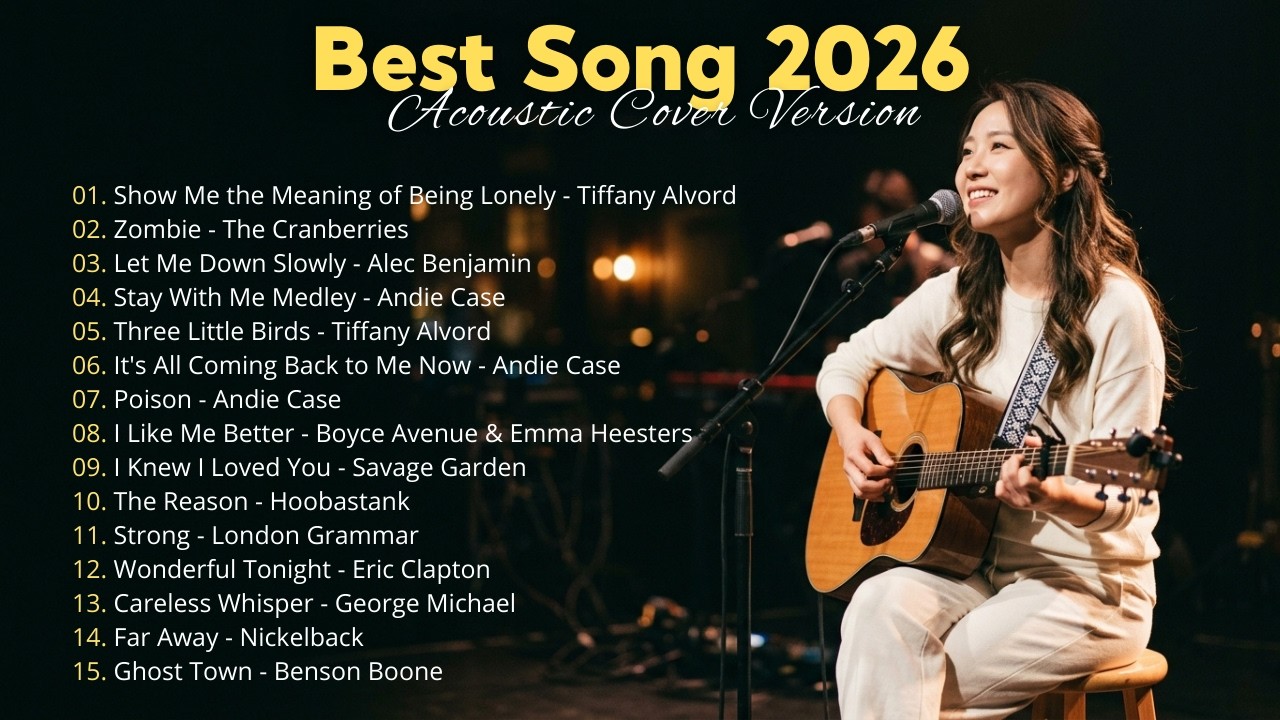 Best Acoustic Cover Hits 2026 🎸✨ | Trending Spotify & TikTok Songs | Zombie, Let Me Down, Poison