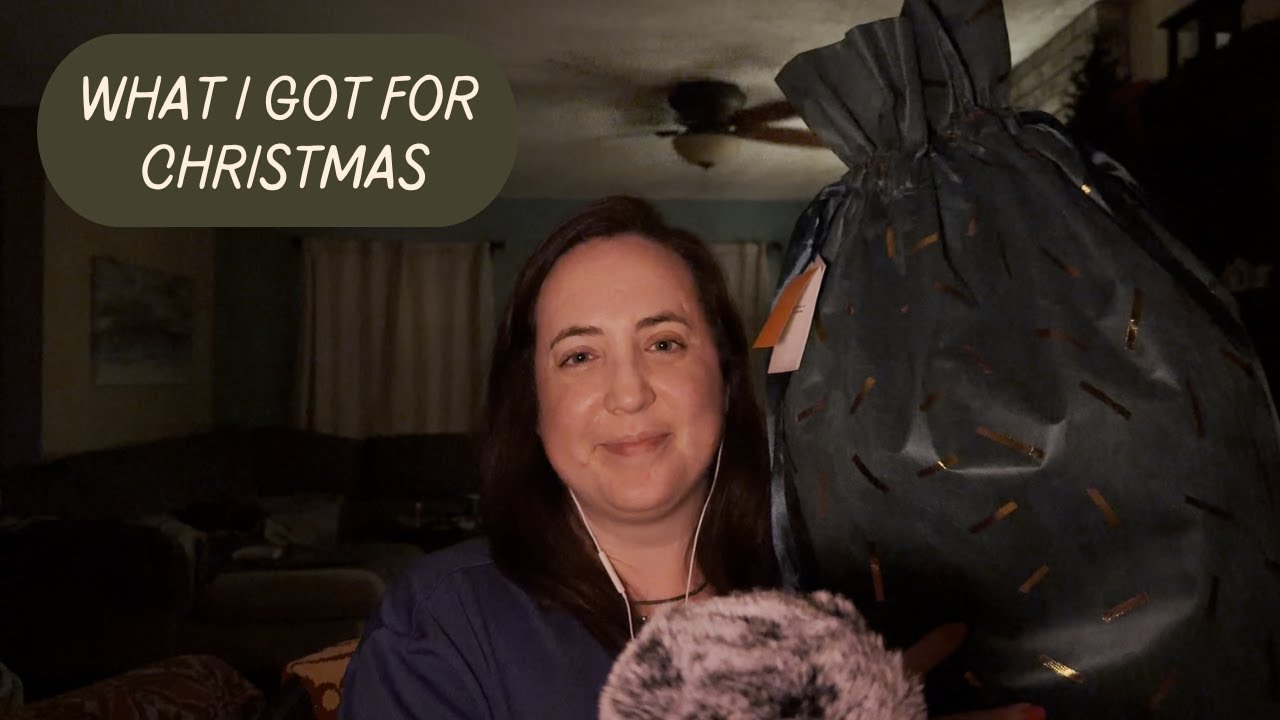 ASMR What I Got for Christmas 🎁 Secret Santa Gifts, Whispering & Tapping