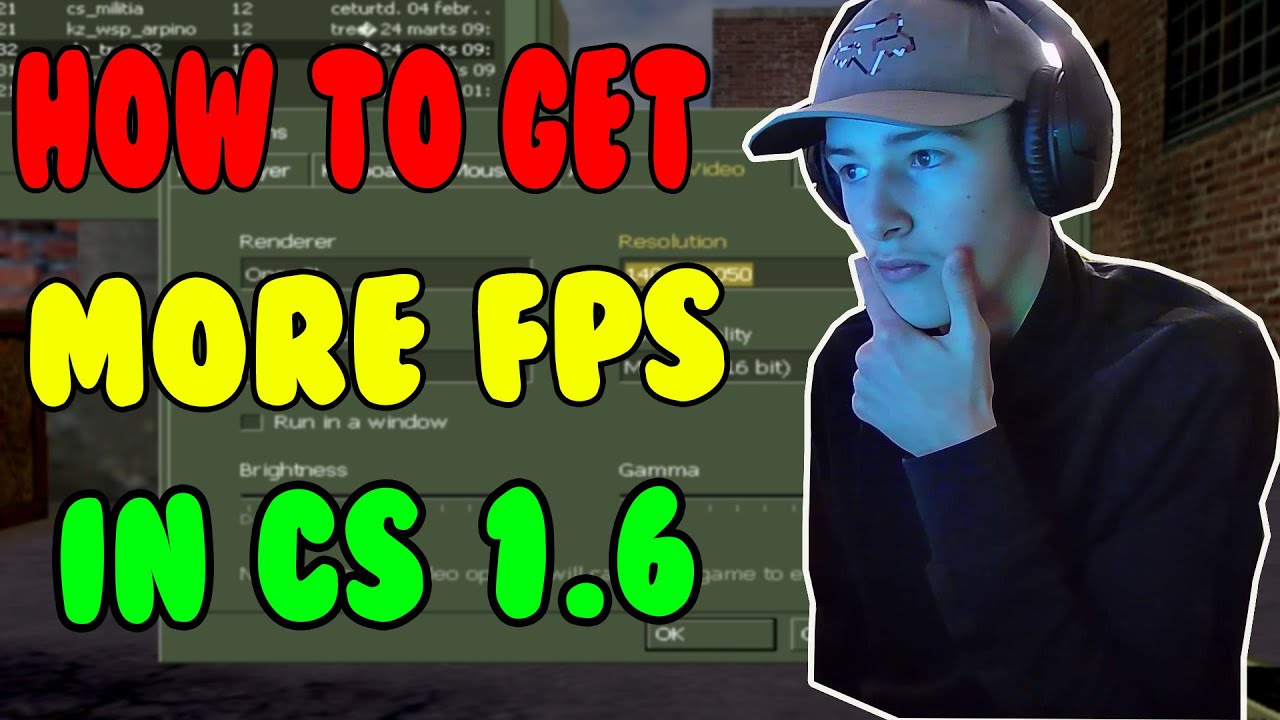 Как получить больше FPS в CS 1.6 — быстрое увеличение FPS