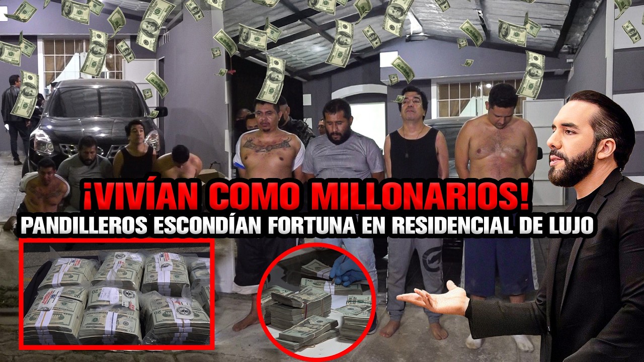 🤑🚨 ¡VIVÍAN COMO MILLONARIOS! Pandilleros escondían fortuna en residencial de lujo 🔥💵
