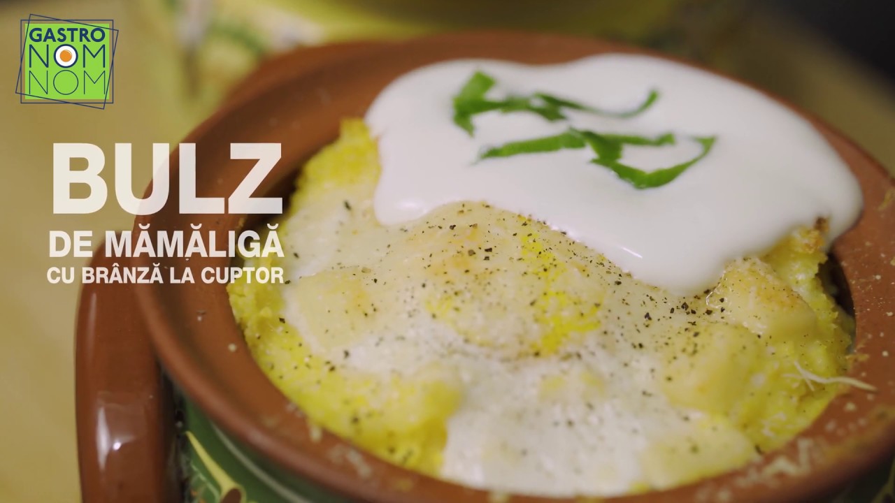 Bulz de mămăligă cu br&acirc;nză la cuptor | Rețetă 4K | #GastroNomNom