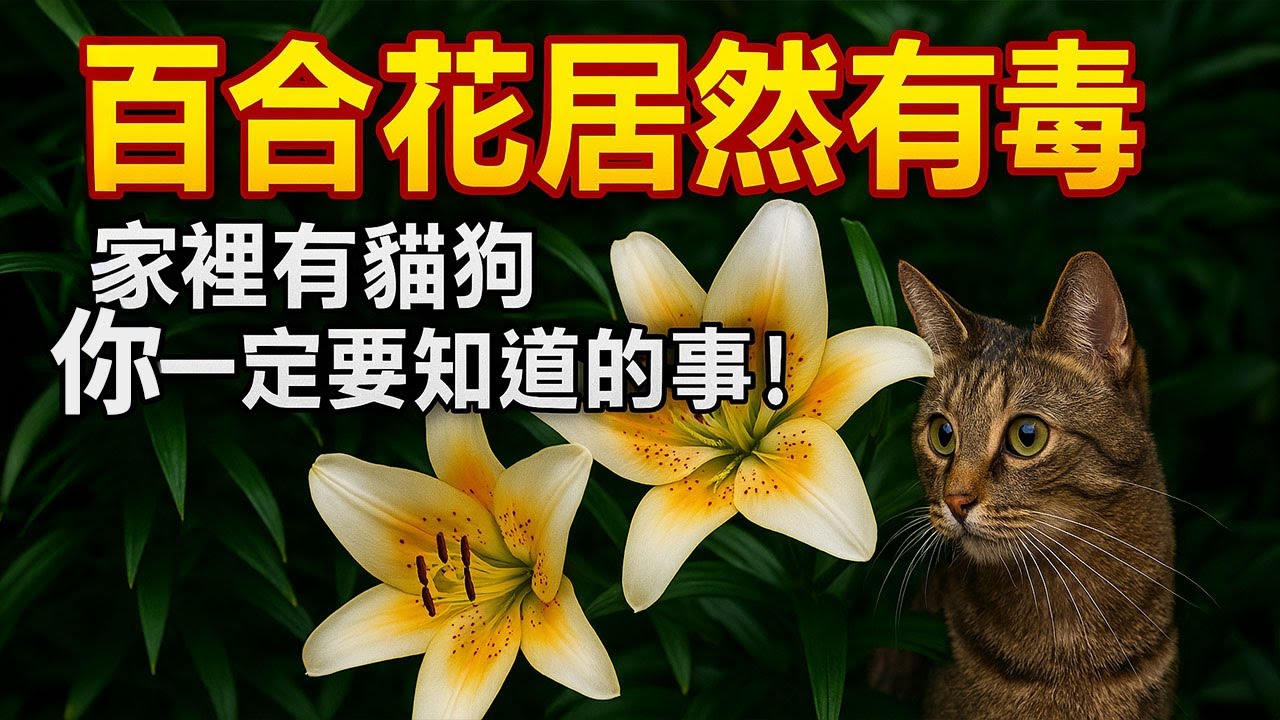 💐百合花居然有毒？家裡有貓狗你一定要知道的事！ | 百合 | 寵物安全 | 有毒植物 | 花卉科普 | 貓咪危險 | 養寵須知 | 植物注意 | 觀賞花卉