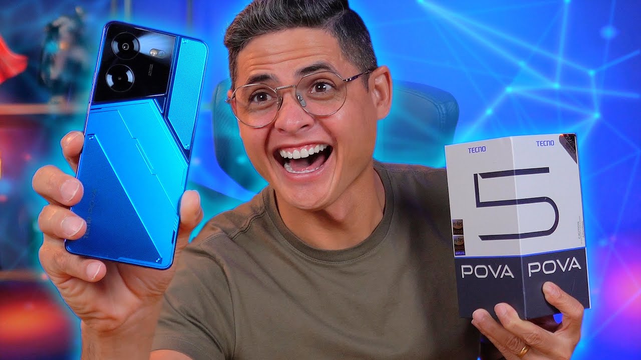 VOCÊ PEDIU e eu TROUXE! Tecno POVA 5, um SMARTPHONE DESCONHECIDO! Unboxing e Impressões