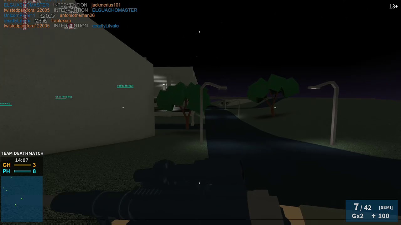 Roblox Phantom Forces. I spawn kill the enemy team with the sniper.
