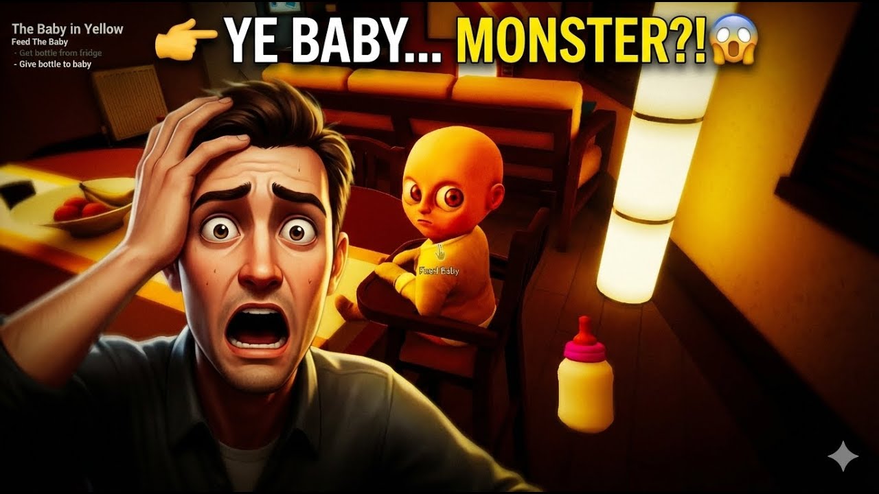 The Baby in Yellow 😱 | Bina Wife Ke Fatherban gya me ?! Aur Mera Bacha MONSTER Nikla 🍼👹|  Aayush