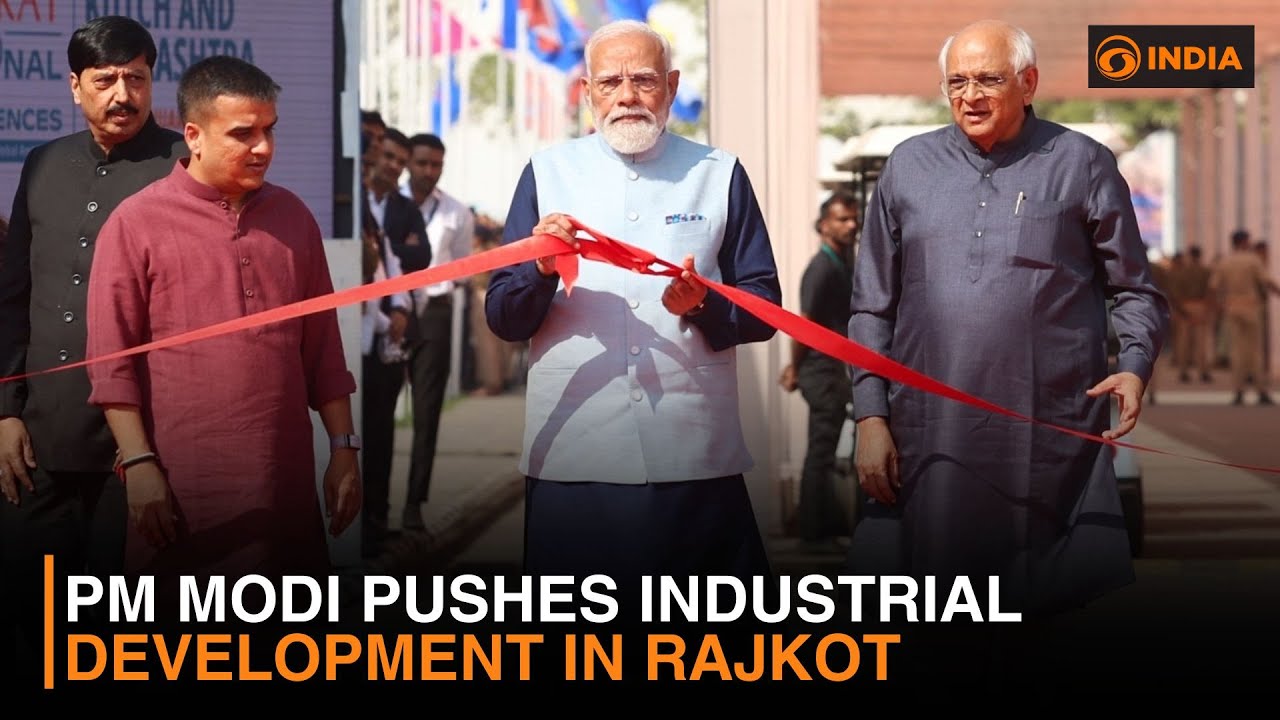 PM Modi Pushes Industrial Development in Rajkot & more news | DD India Live | 4 PM IST