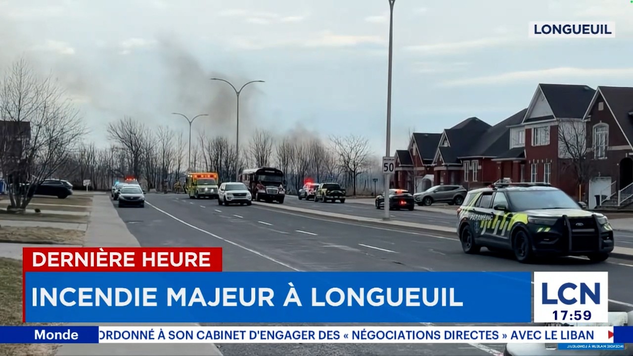 Un incendie menace des r&eacute;sidences &agrave; Saint-Hubert: les premiers d&eacute;tails