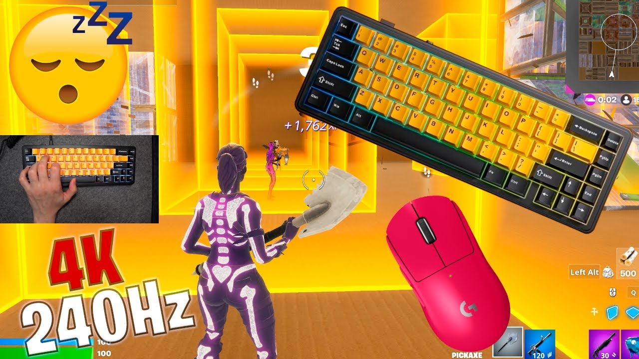 Aula F65 ASMR 😴 Box Fight Gameplay 📦 Satisfying Keyboard Fortnite 4K 240 FPS 🏆