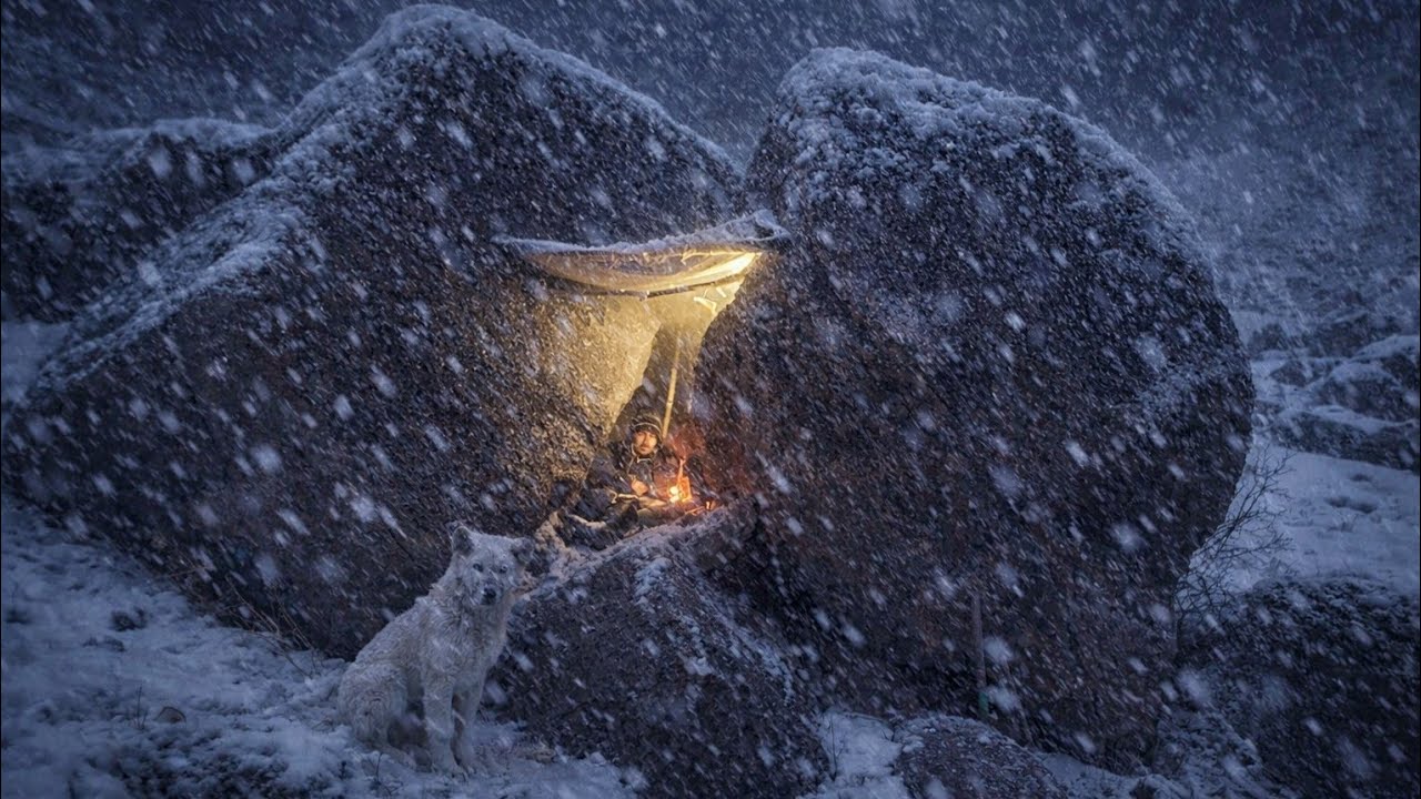 I Survived a Freezing Night Alone in a Rock Shelter