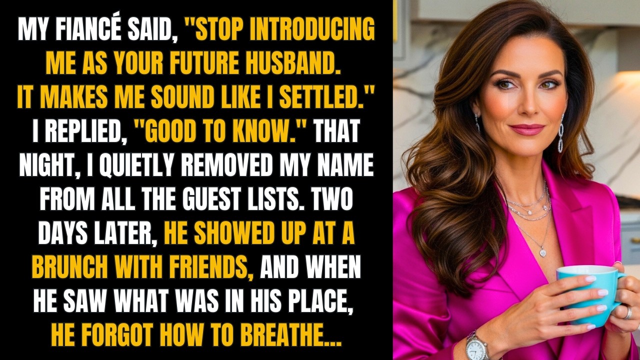 My fiancé said, 
