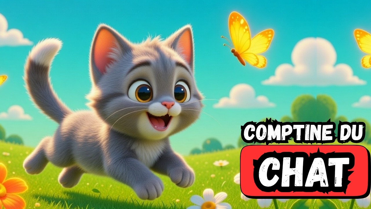 Comptine du chat - Comptines pour bébés et enfants bas-âge  - Lili Channel