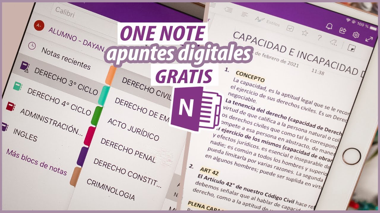 APUNTES DIGITALES EN ONE NOTE | CÓMO USARLA Paso a Paso