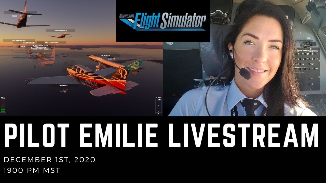 Pilot Emilie BIRTHDAY LIVESTREAM | Flight Simulator 2020 Group FLYING!
