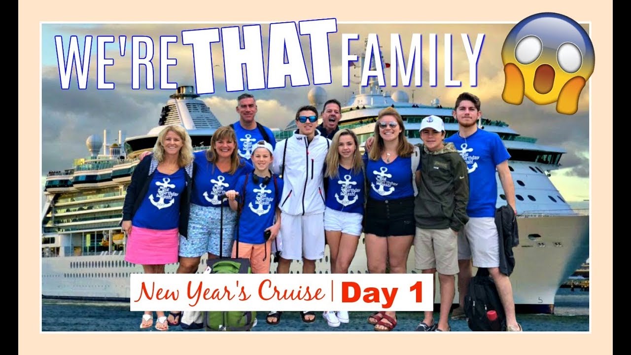 OH NO! We're THAT Family... | NEW YEAR'S CRUISE DAY 1