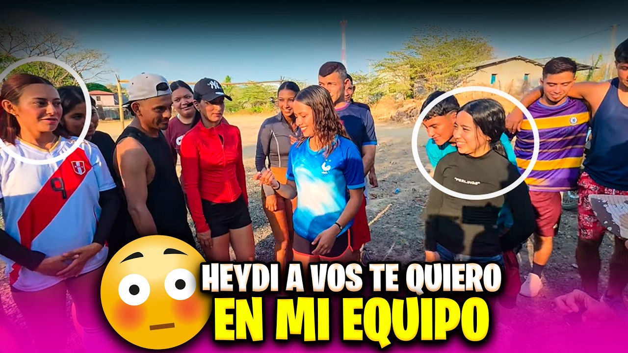 Todos se quedaron admirados porque La Mini pidió a Heydi. La Mini y Esmeralda son las capitanas.