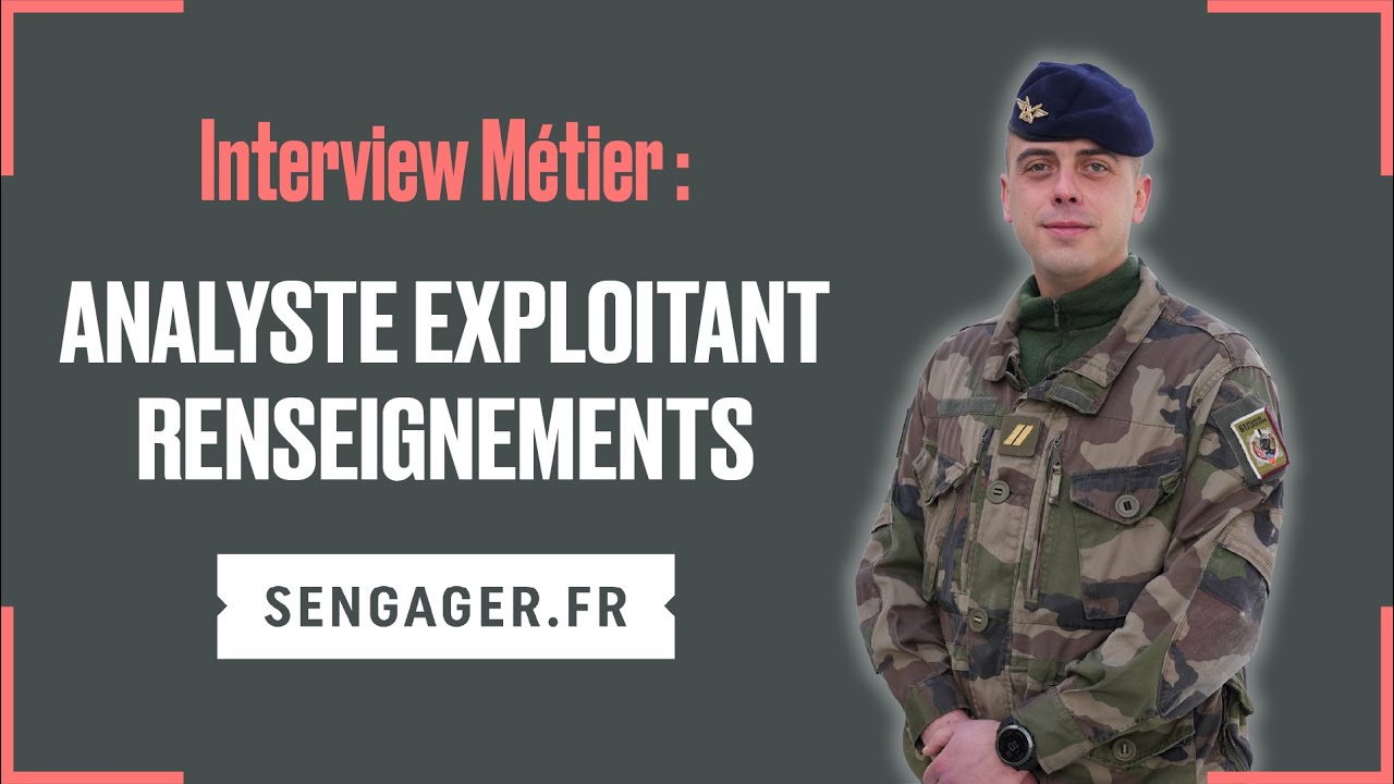Maréchal des logis Marius, analyste exploitant renseignements