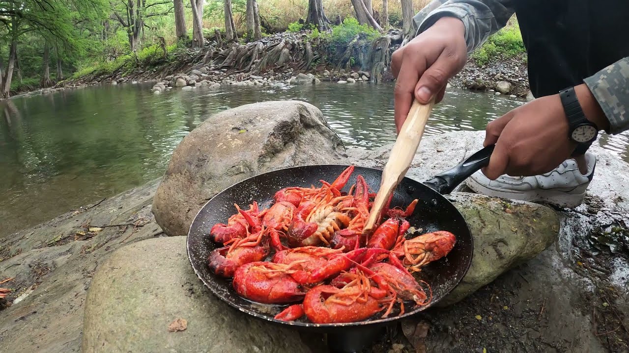 Pesca y cocina  Inesperada de Langostinos 170421