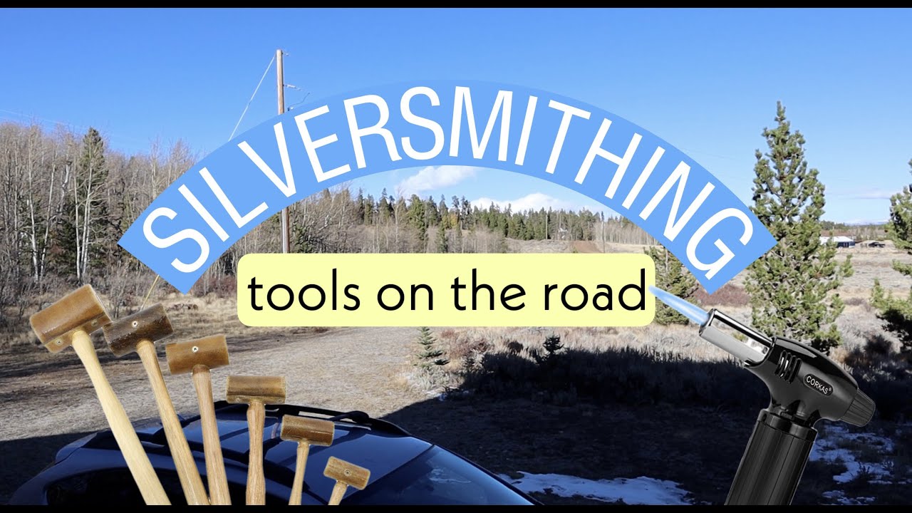 Making jewelry on the road! Silversmithing tools
