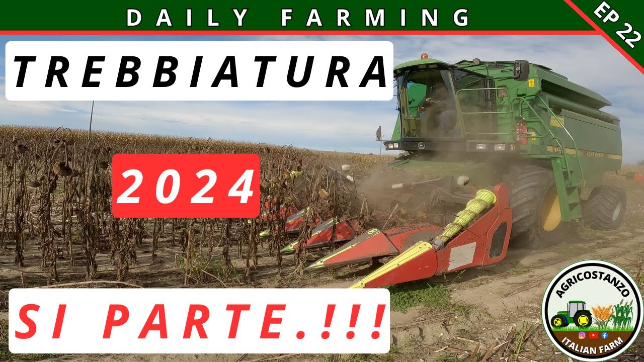 **TREBBIATURA GIRASOLE DA SEME** | TRATTAMENTO CIMICE NELLA SOIA | DAILY FARMING 22