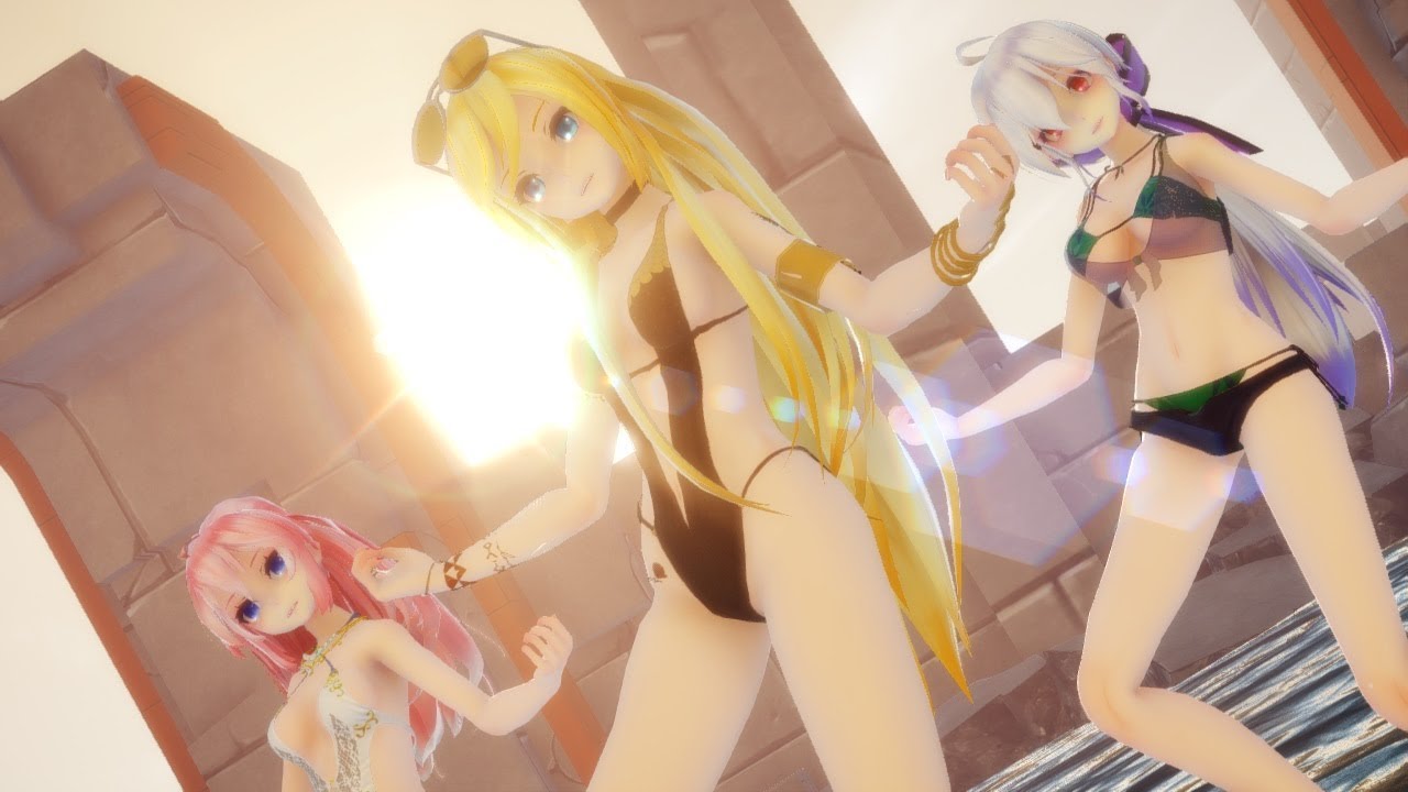 【MMD】 SCREAM 【Lily,Luka,Haku】