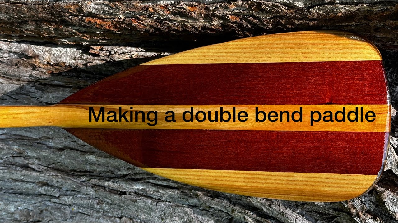 Making a double bend canoe paddle using steam.