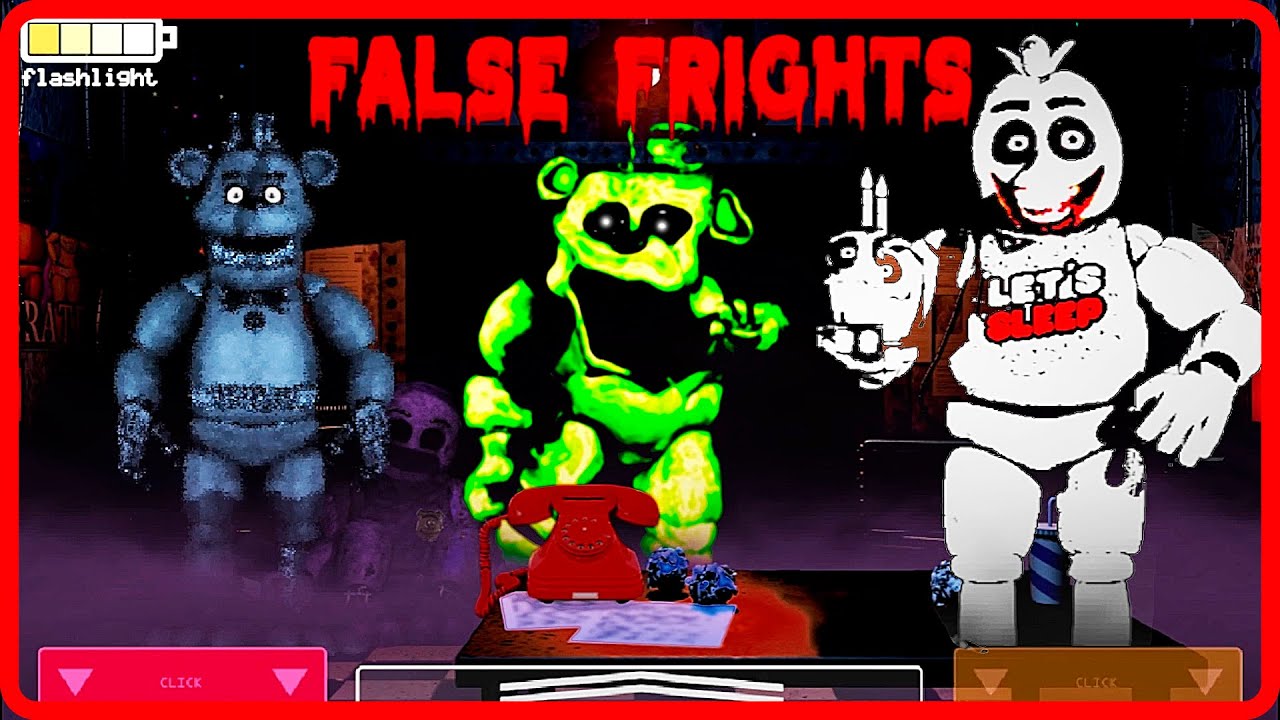 FNAF FALSE FRIGHTS (Halloween Demo) Full Walkthrough