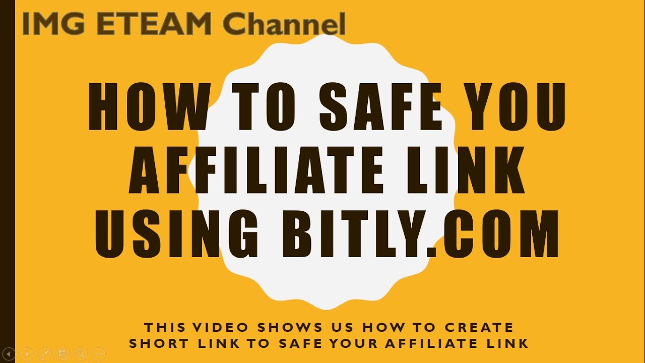 How to shorten your Affiliate link in Bitly.com